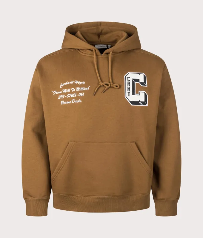 Oversized Fit Brown Ducks Hoodie sold by EQVVS