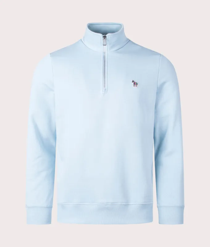 Quarter Zip Zebra Sweatshirt made by EQVVS