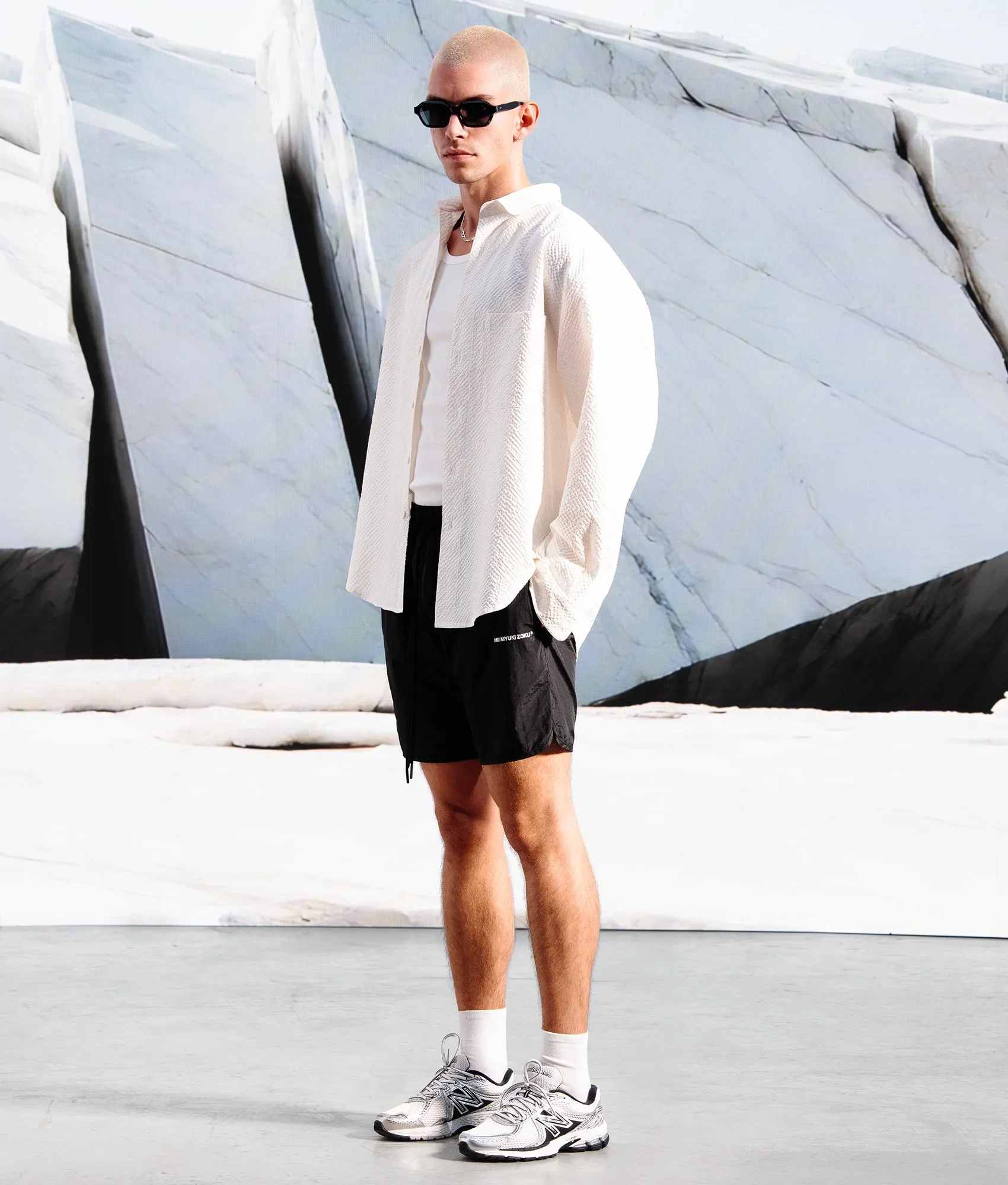 Oversized Seersucker Dress Shirt sold by EQVVS product image thumbnail 2