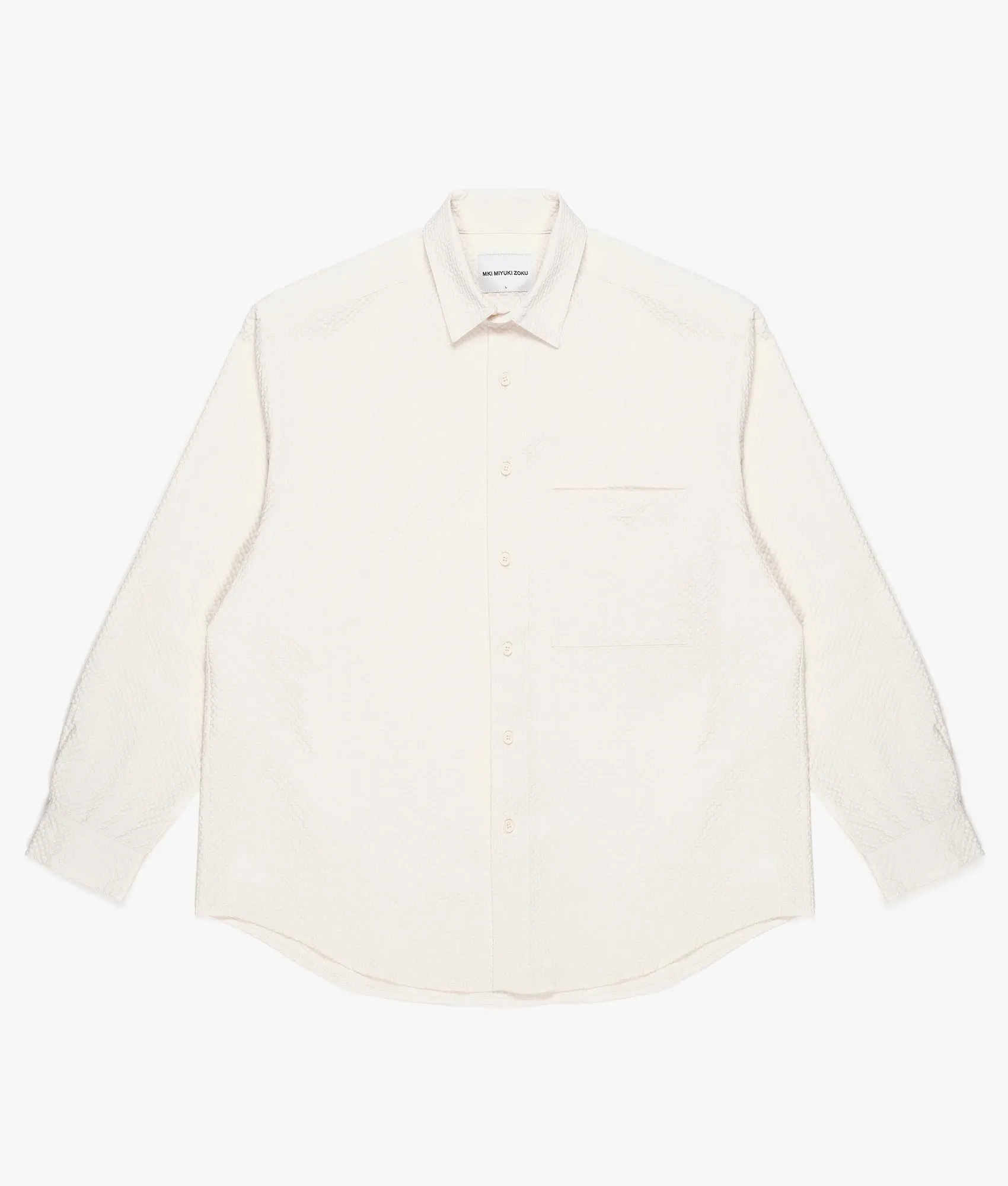 Oversized Seersucker Dress Shirt sold by EQVVS product image thumbnail 5