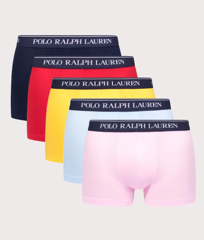 5 Pack of Classic Stretch Trunks made by Polo by Ralph Lauren