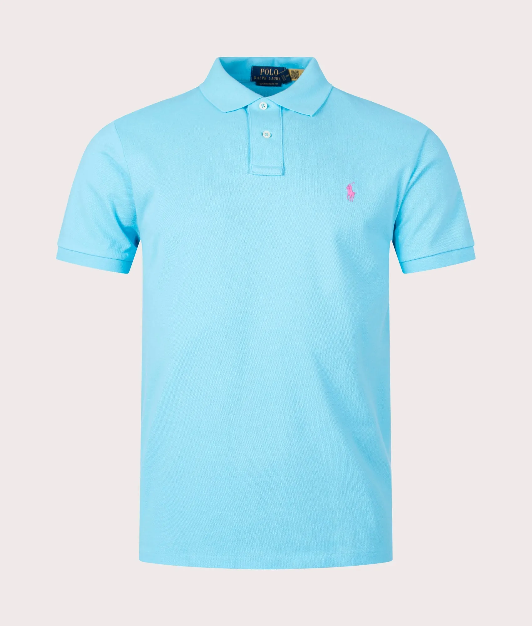 Custom Slim Fit Mesh Polo Shirt sold by EQVVS