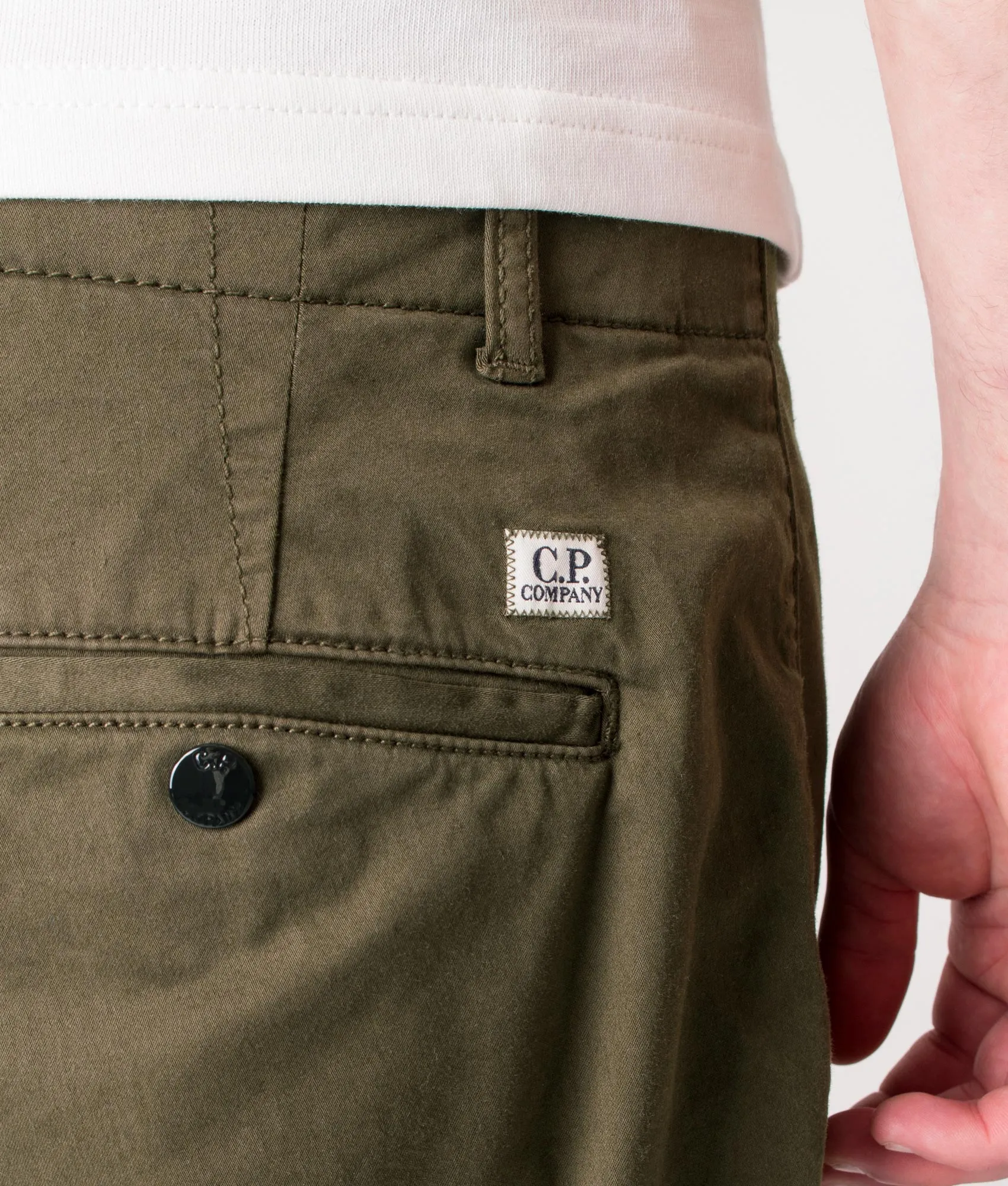 Regular Fit Stretch Sateen Cargo Shorts sold by EQVVS product image thumbnail 3