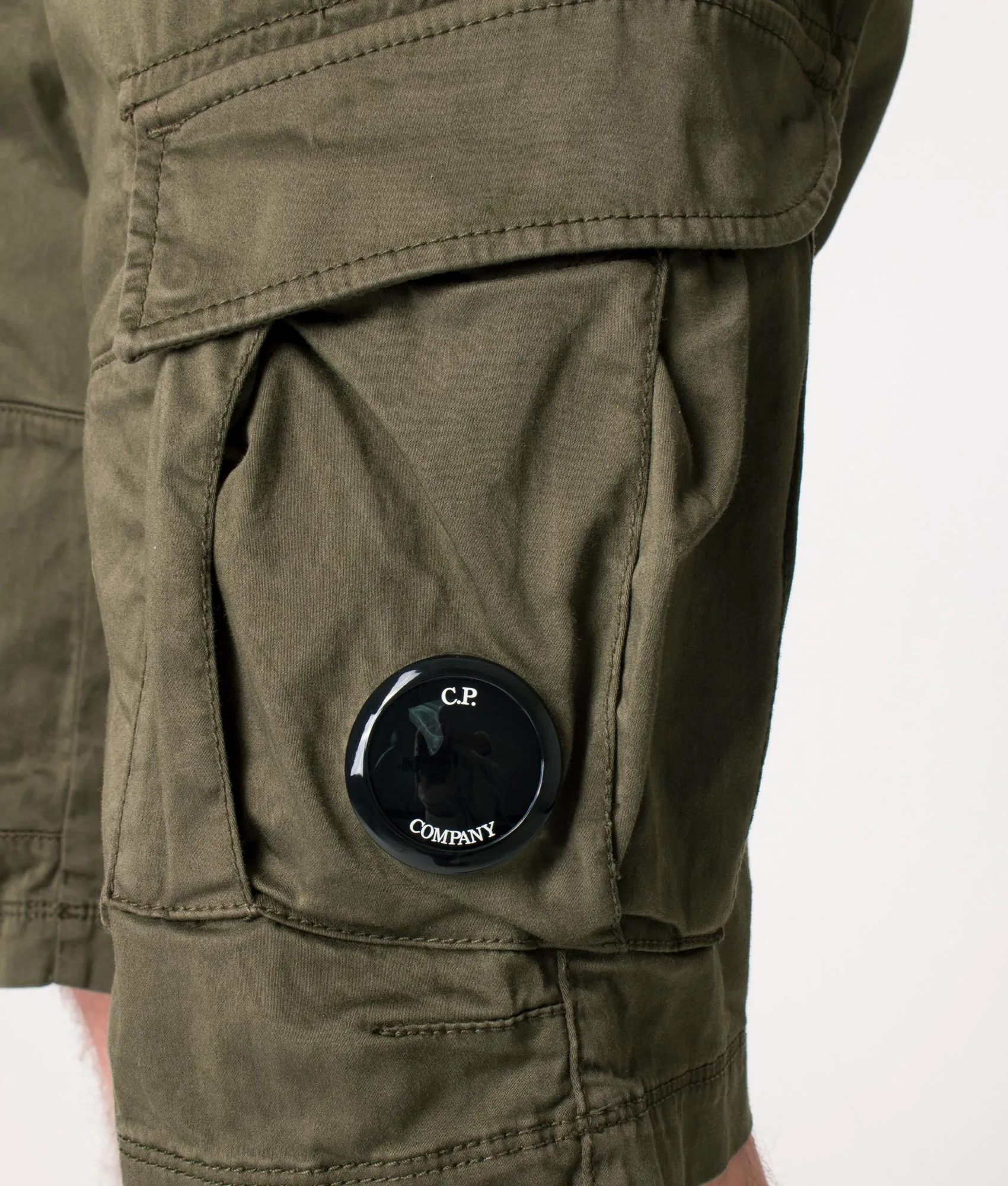 Regular Fit Stretch Sateen Cargo Shorts sold by EQVVS product image thumbnail 2