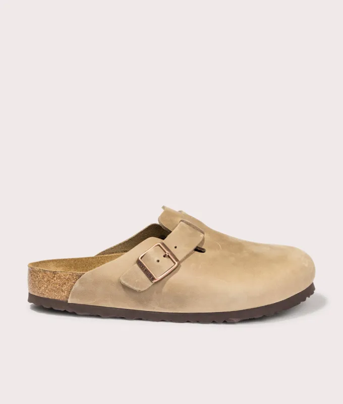 Boston Oiled Leather Clogs sold by EQVVS