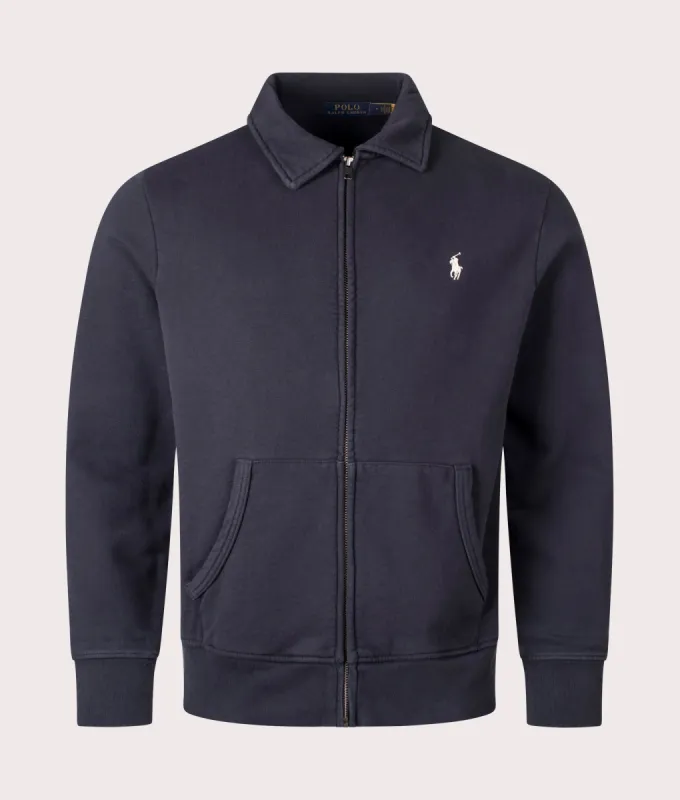 Zip Through Loopback Fleece Sweatshirt sold by EQVVS