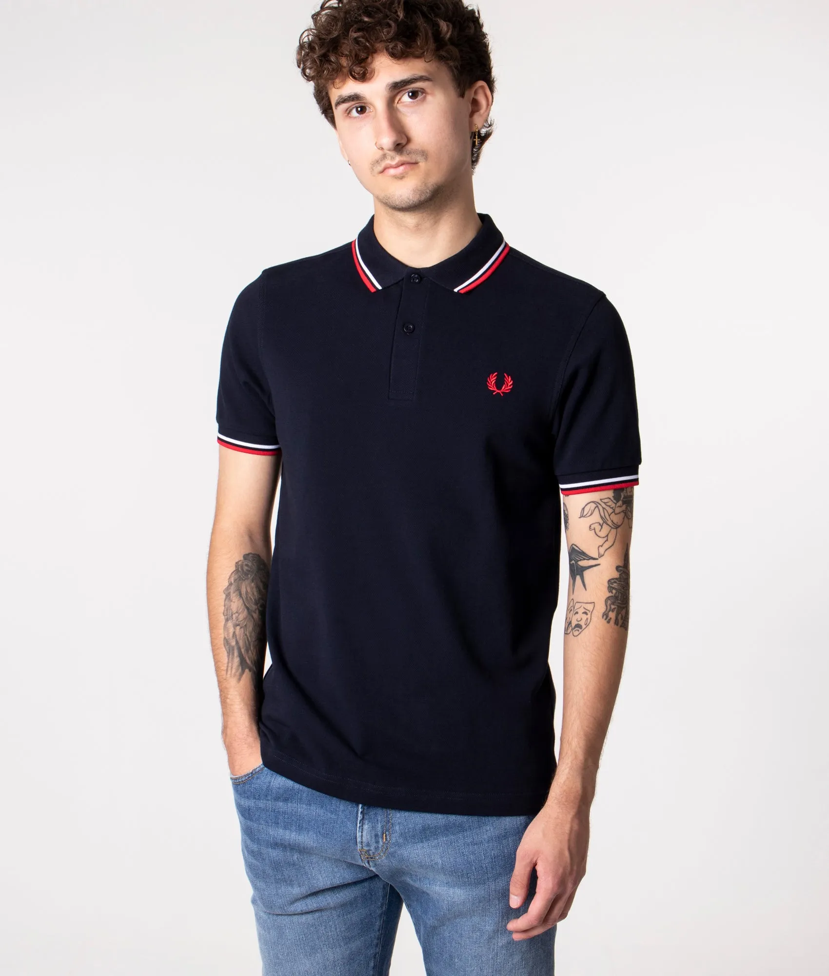 Twin Tipped Fred Perry Polo Shirt sold by EQVVS product image thumbnail 2