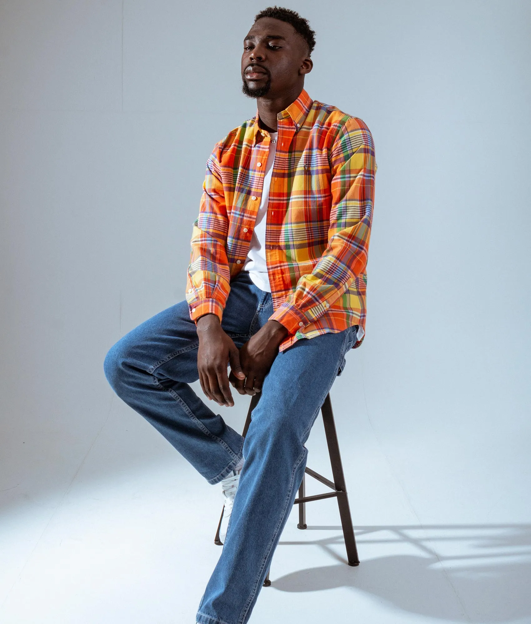 Custom Fit Checkered Oxford Shirt sold by EQVVS product image thumbnail 2