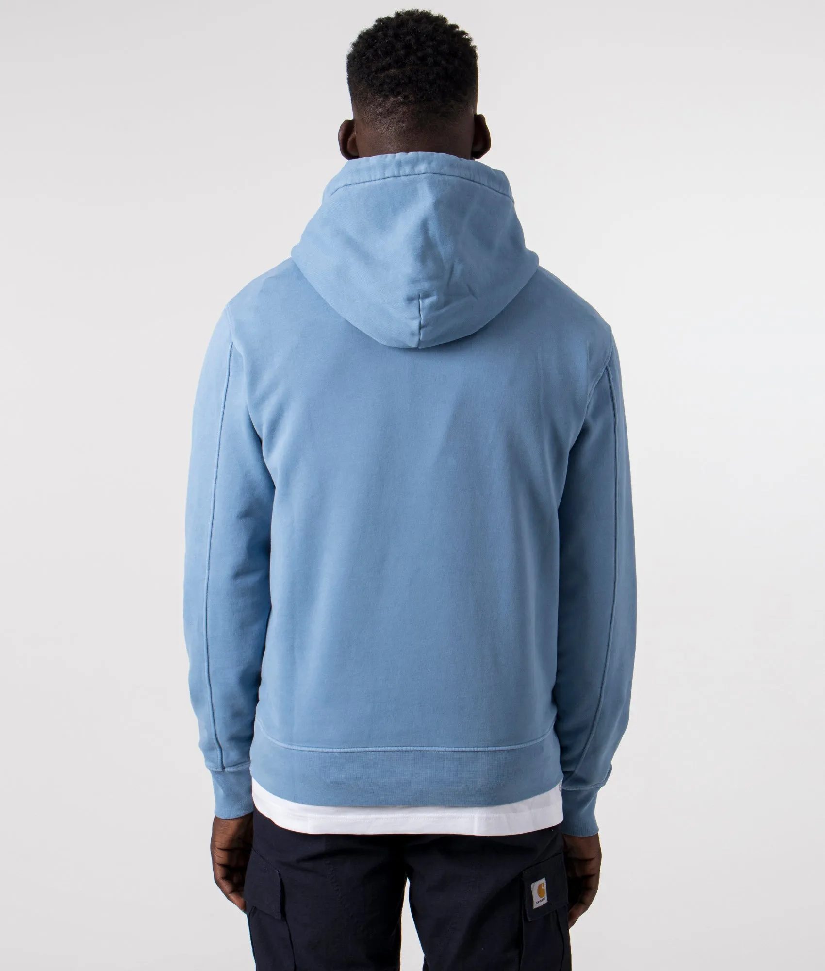 Brushed & Emerized Diagonal Fleece Logo Hoodie sold by EQVVS product image thumbnail 3