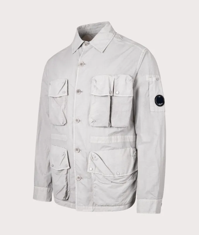 Flat Nylon Utility Overshirt sold by EQVVS