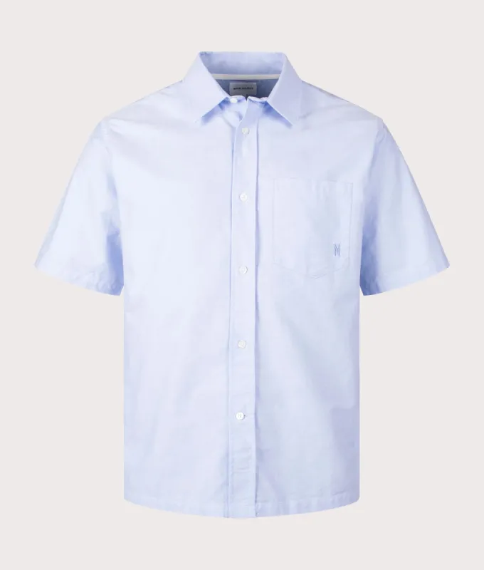 Ivan Oxford Monogram Short Sleeved Shirt sold by EQVVS