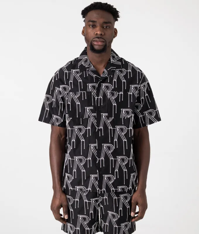 Embrodiered Initial Overshirt made by Represent