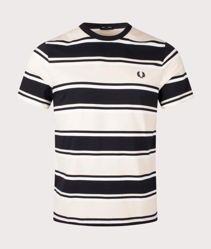 Bold Stripe T-Shirt made by Fred Perry