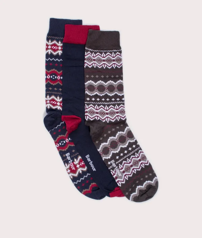Three Pack of Fairisle Socks Gift Box sold by EQVVS
