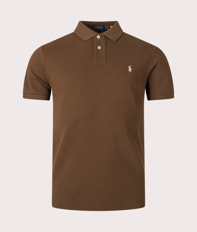 Custom Slim Fit Mesh Polo Shirt sold by EQVVS