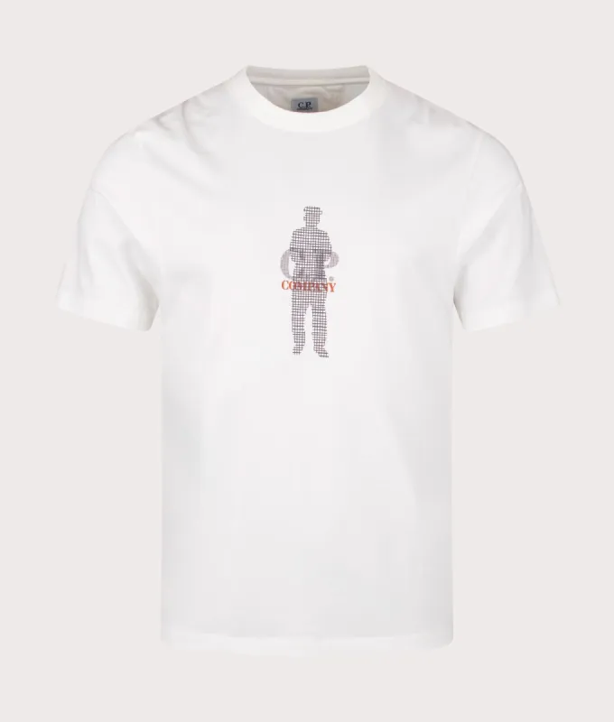 Grid Silhouette Jersey 30/1 T-Shirt sold by EQVVS