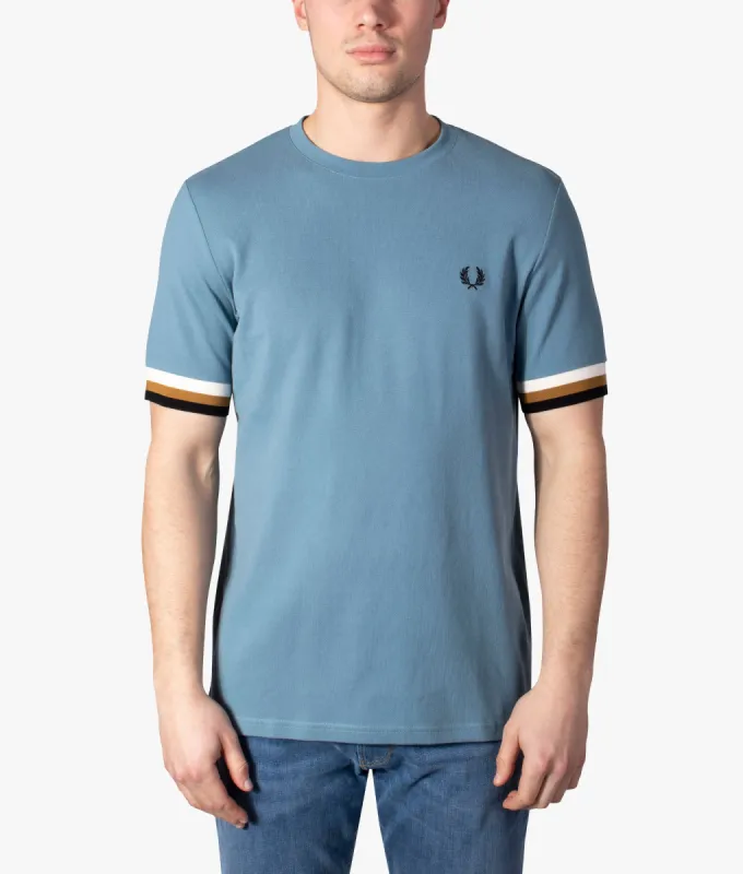 Striped Cuff Pique T-Shirt sold by EQVVS