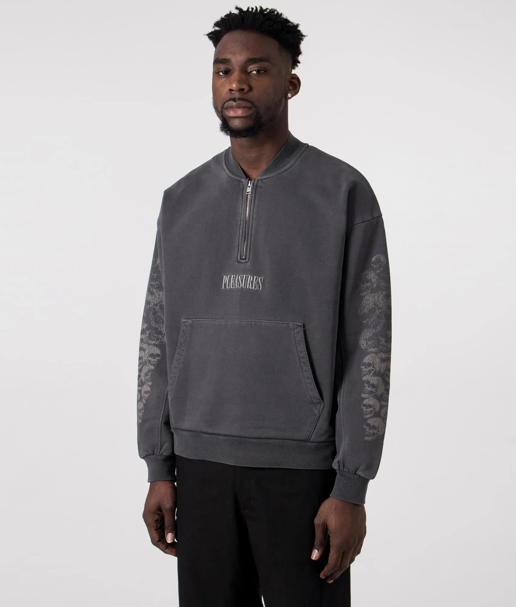 Skull Spiral Quarter Zip sold by EQVVS product image thumbnail 3