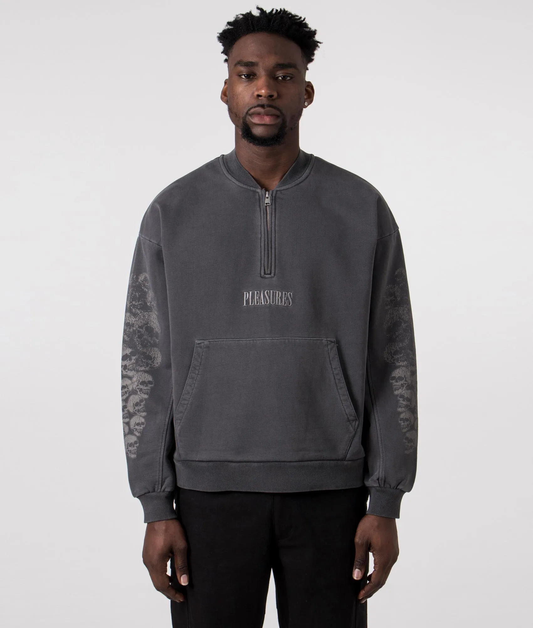 Skull Spiral Quarter Zip sold by EQVVS