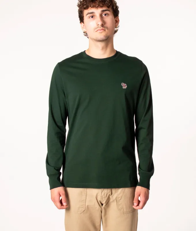 Long Sleeve Zebra Badge T-Shirt made by EQVVS