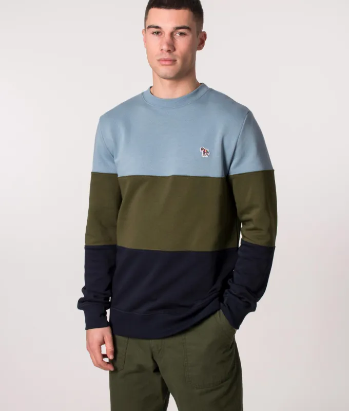 Colour Block Stripe Sweatshirt sold by EQVVS