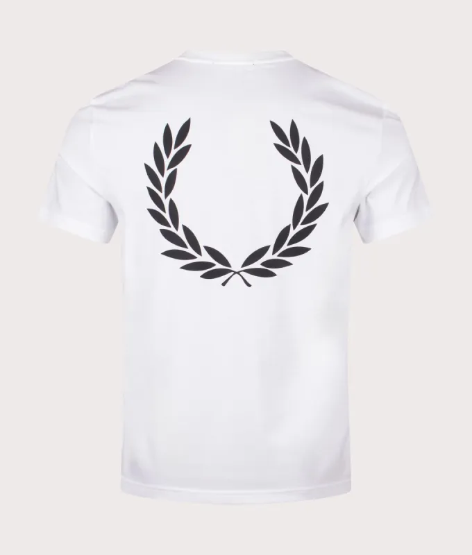 Rear Powder Laurel Graphic T-Shirt sold by EQVVS