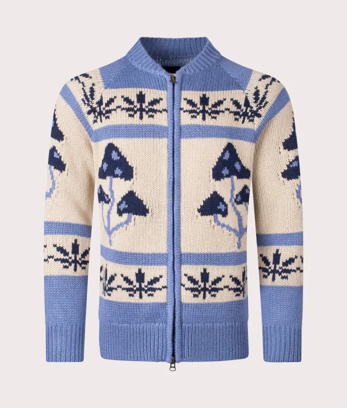 Room Zip Cardigan made by Pleasures