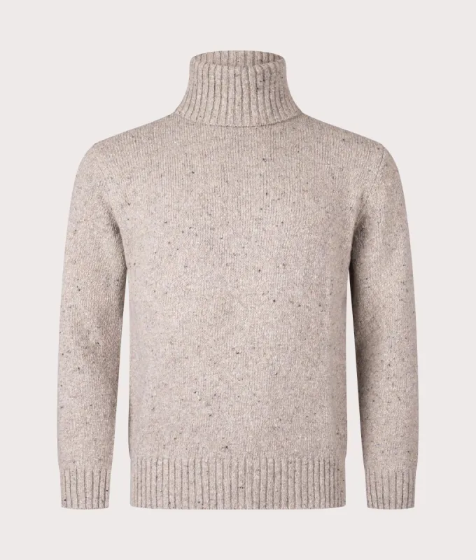 Tweed Knit Roll Neck Jumper sold by EQVVS