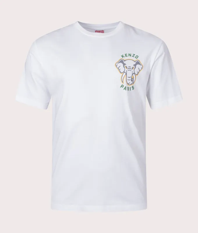 Varsity Jungle Elephant KENZO Logo T-Shirt sold by EQVVS