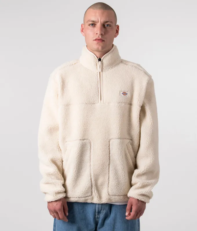 Relaxed Fit Quarter Zip Mount Hope Fleece Sweatshirt sold by EQVVS