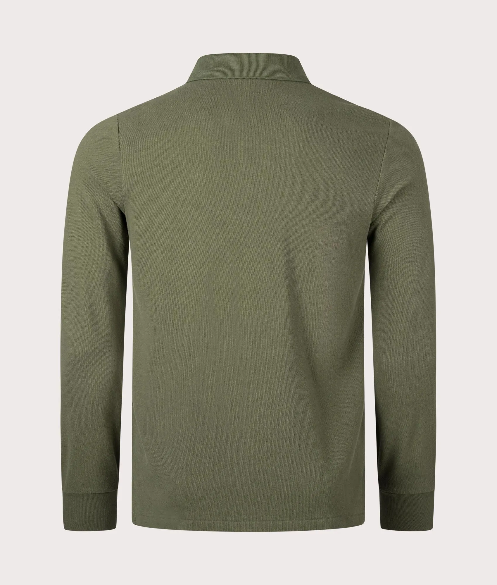 Custom Slim Fit Long Sleeve Polo Shirt sold by EQVVS product image thumbnail 3