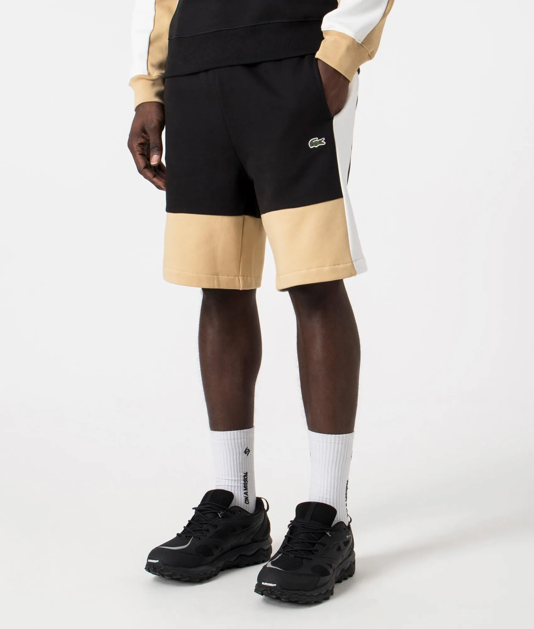 Brushed Fleece Colourblock Sweat Shorts sold by EQVVS