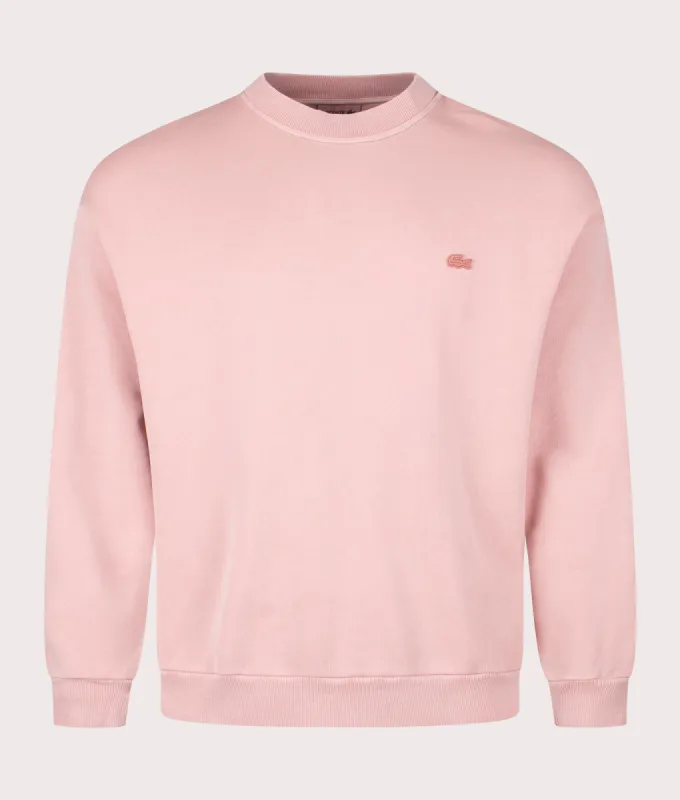 Tonal Embroidered Sweatshirt made by Lacoste