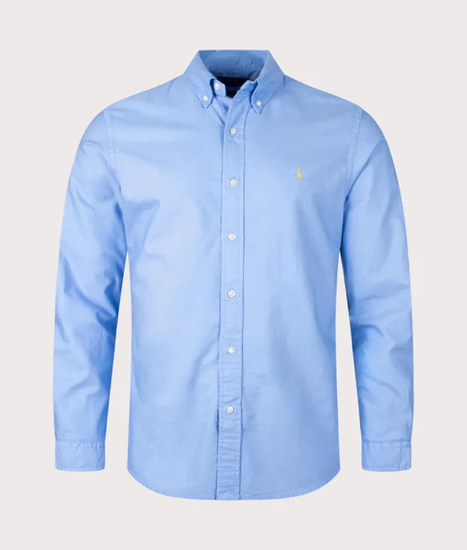 Custom Fit Garment-Dyed Oxford Shirt sold by EQVVS