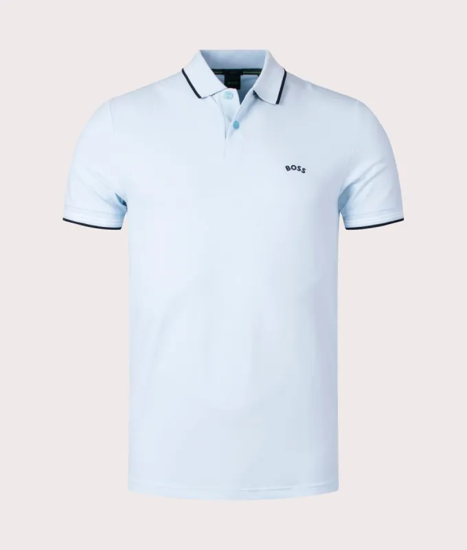 Slim Fit Paul Curved Logo Polo Shirt sold by EQVVS