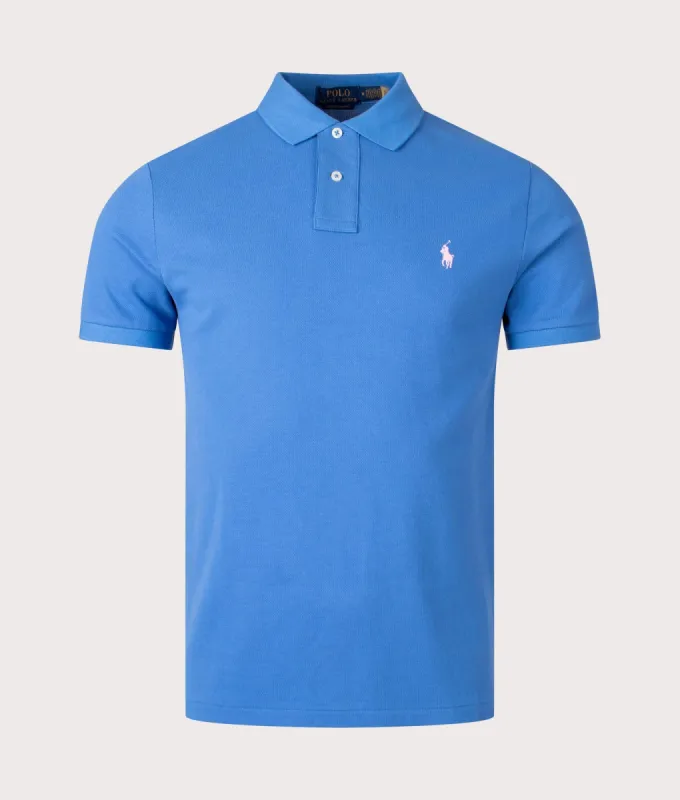 Custom Slim Fit Mesh Polo Shirt sold by EQVVS