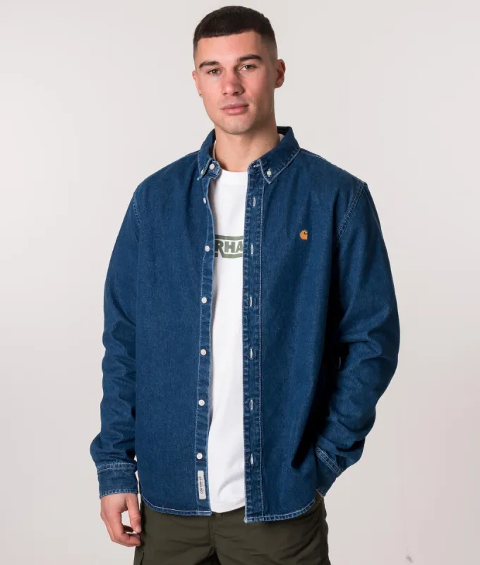 Relaxed Fit Stone Washed Weldon Shirt sold by EQVVS