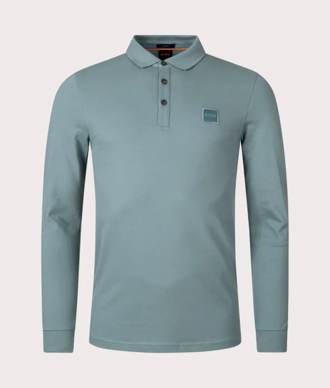 Slim Fit Long Sleeve Passerby Polo Shirt sold by EQVVS