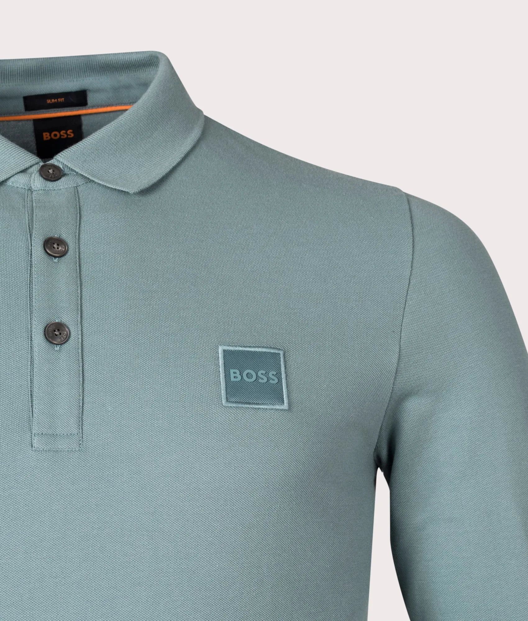 Slim Fit Long Sleeve Passerby Polo Shirt sold by EQVVS product image thumbnail 2