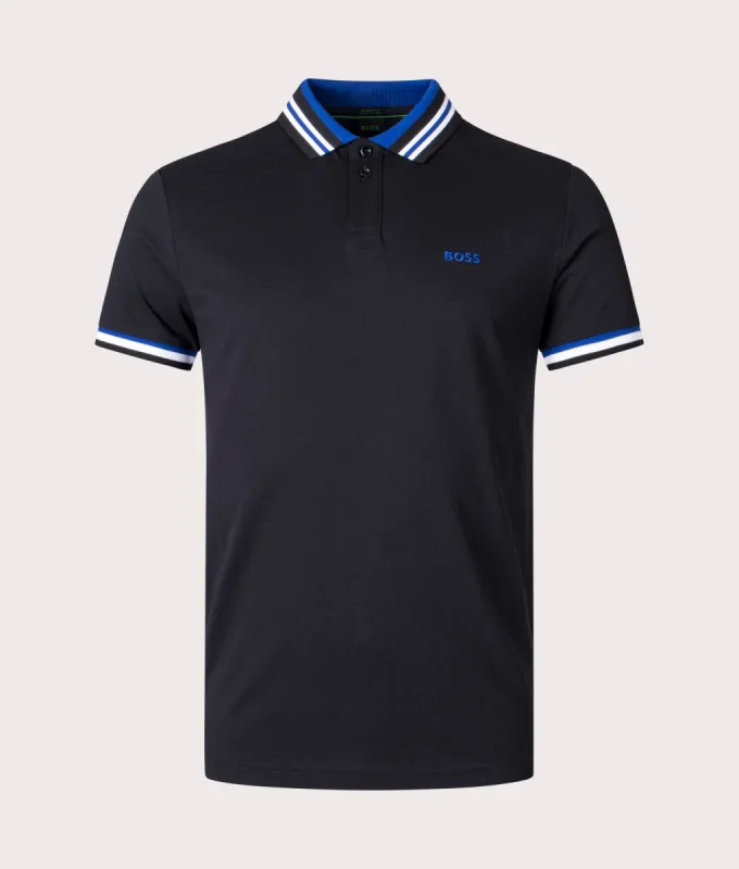 Paddy 2 Ribbed Striped Trims Polo Shirt sold by EQVVS