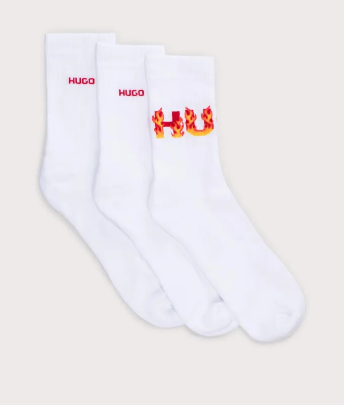 3Pack Rib Flame Socks sold by EQVVS