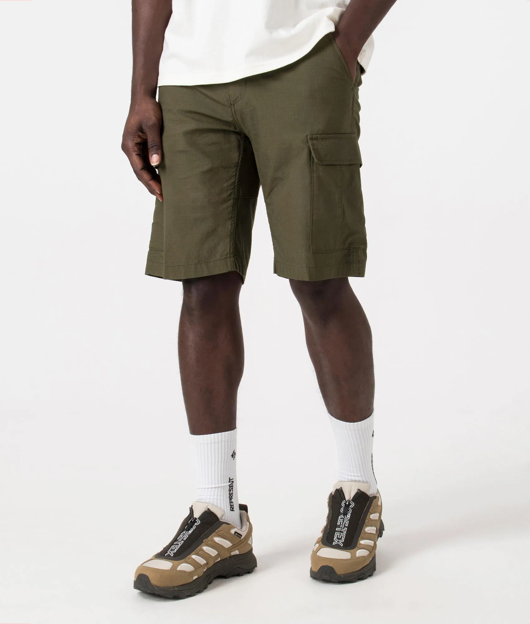 Slim Fit Aviation Cargo Shorts sold by EQVVS