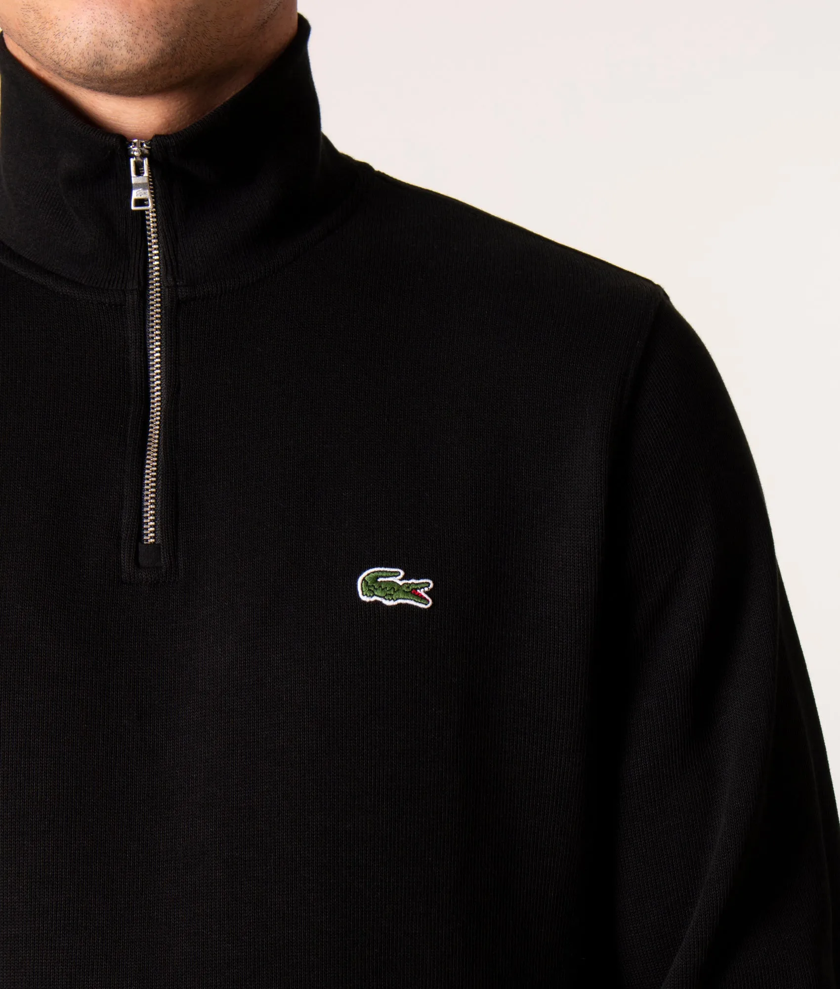 Quarter Zip Croc Logo Sweatshirt sold by EQVVS product image thumbnail 2