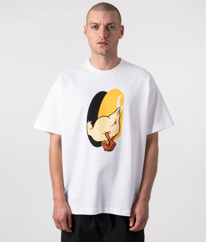 Relaxed Fit Deadkebab Knock Knock T-Shirt sold by EQVVS