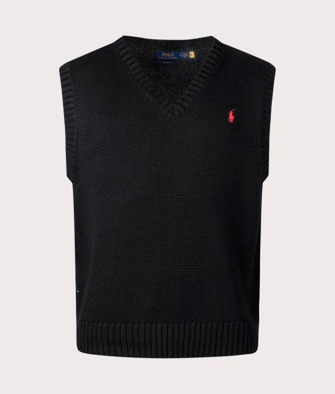 Sleeveless V-Neck Knitted Vest sold by EQVVS
