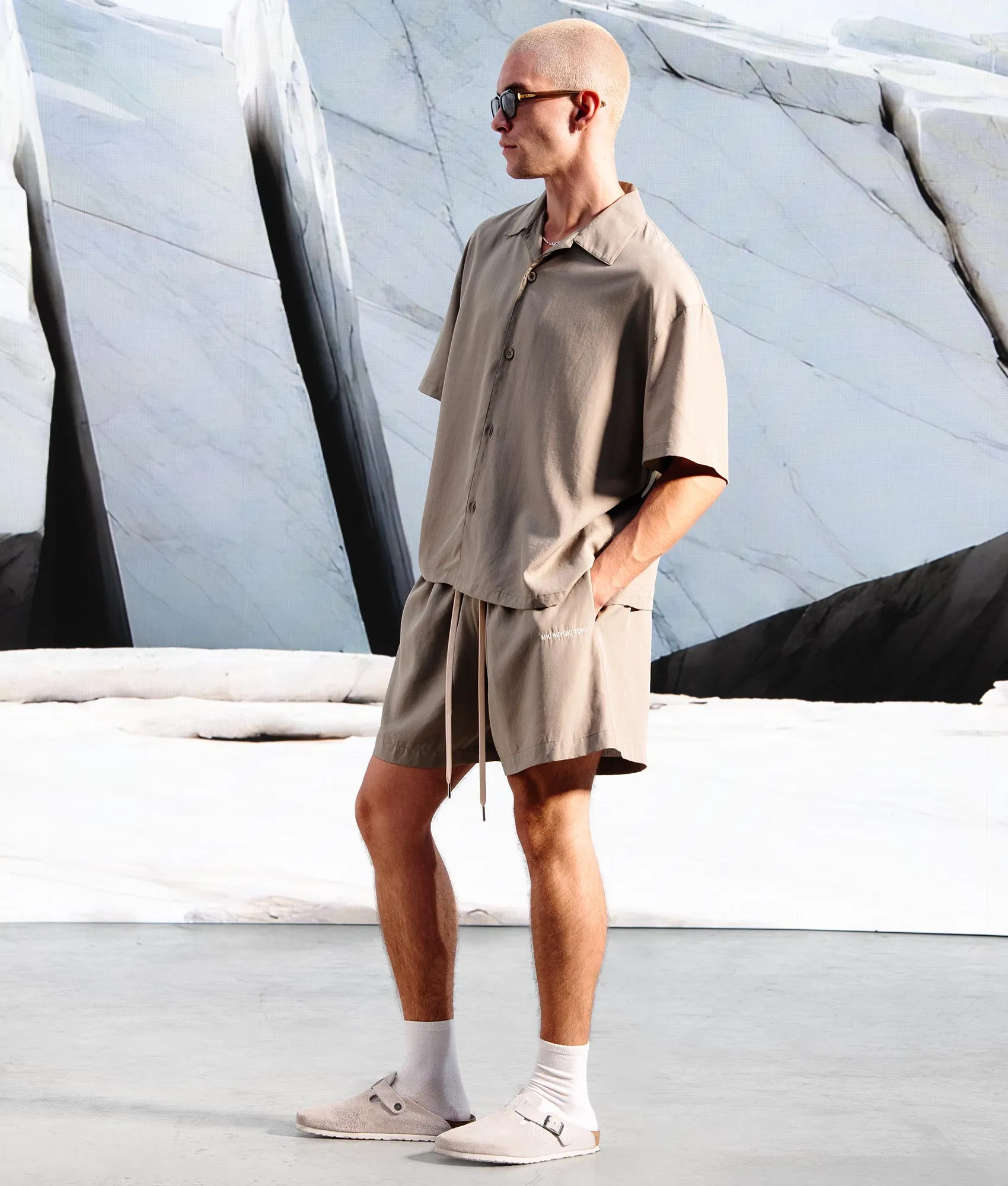 Relaxed Fit Tencel Shorts sold by EQVVS product image thumbnail 3