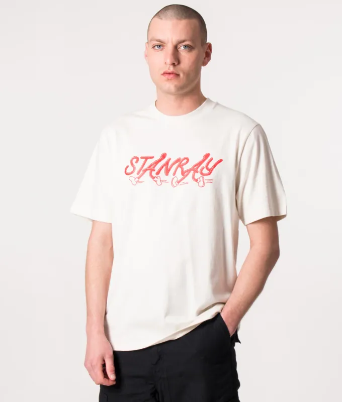 Running Logo T-Shirt made by Stan Ray