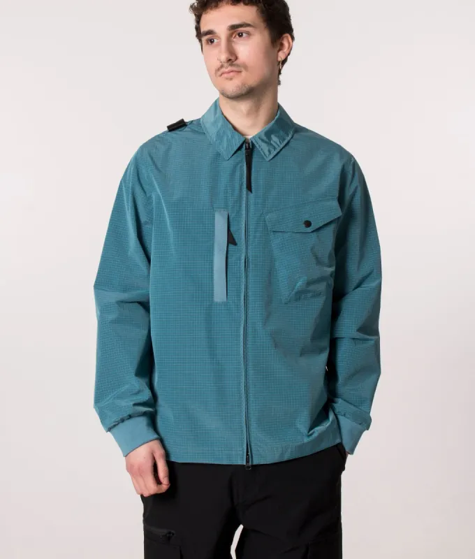 Nylon Grid Overshirt sold by EQVVS