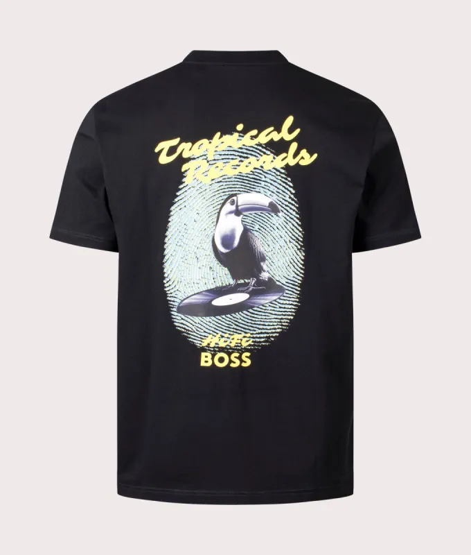 Relaxed Fit Te Records T-Shirt made by EQVVS