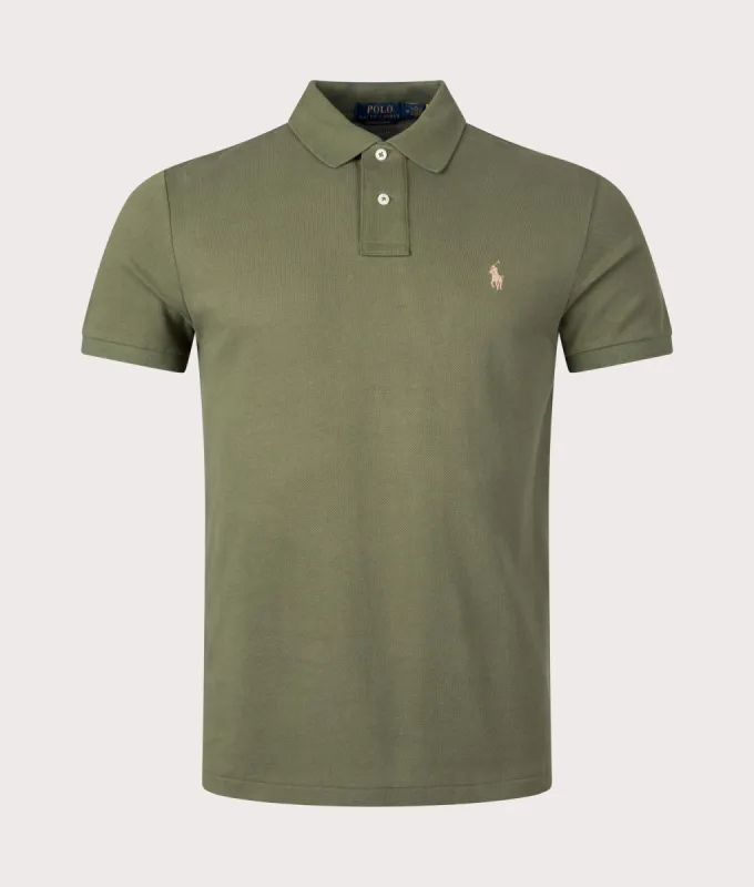 Custom Slim Fit Mesh Polo Shirt sold by EQVVS